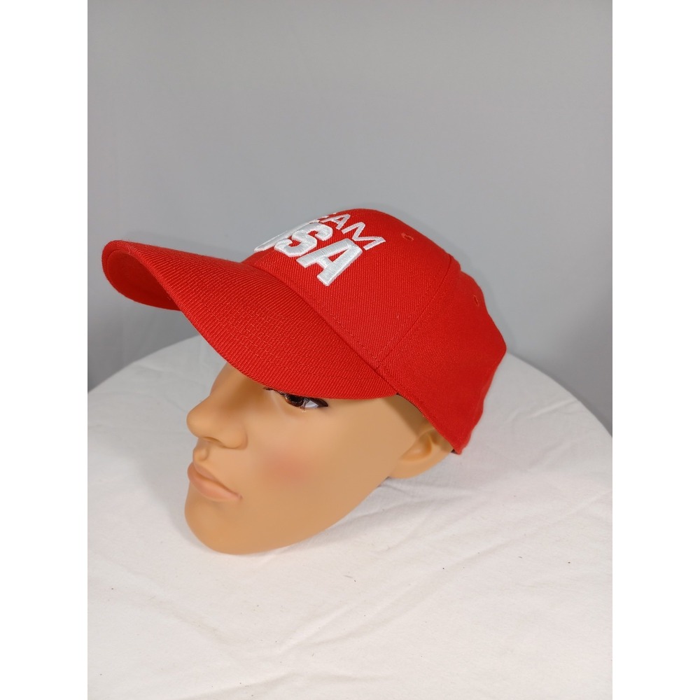 Washington Capitals Hat Cap‎ Fitted Mens Red NHL Hockey Nike Dri Fit Team USA